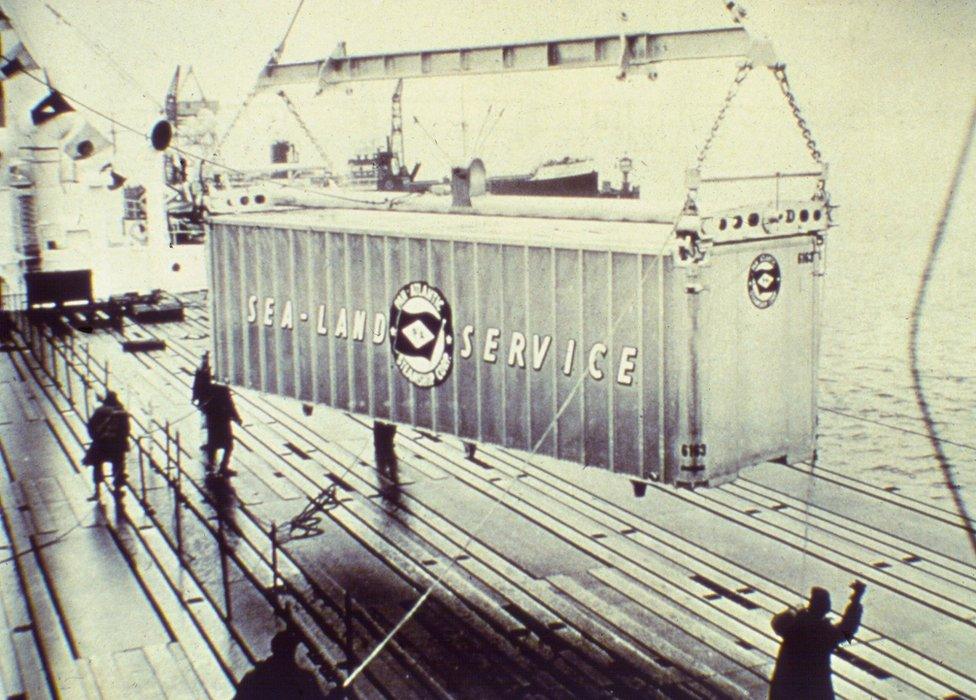 A SeaLand container