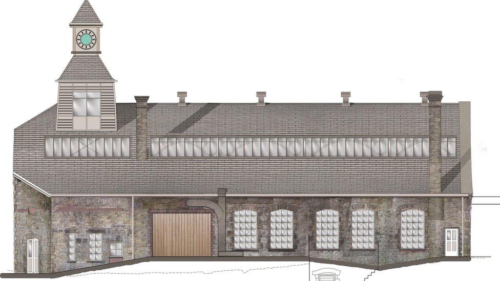 Artist impression of restored building