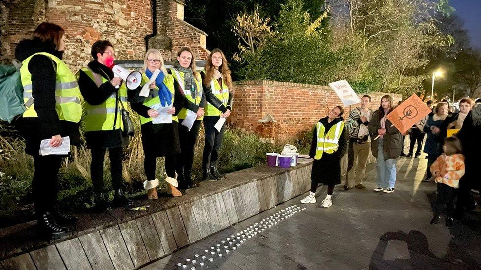 Reclaim the Night march in Colchester