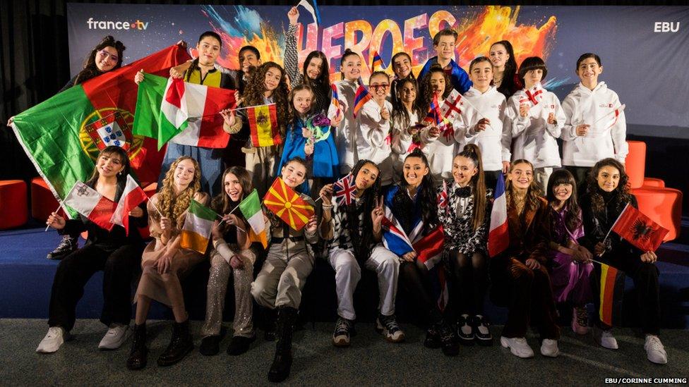 All of the Junior Eurovision contestants