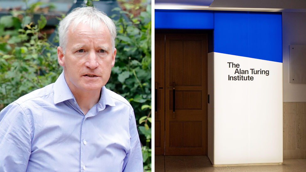 Alan Turing Institute front door, closed.