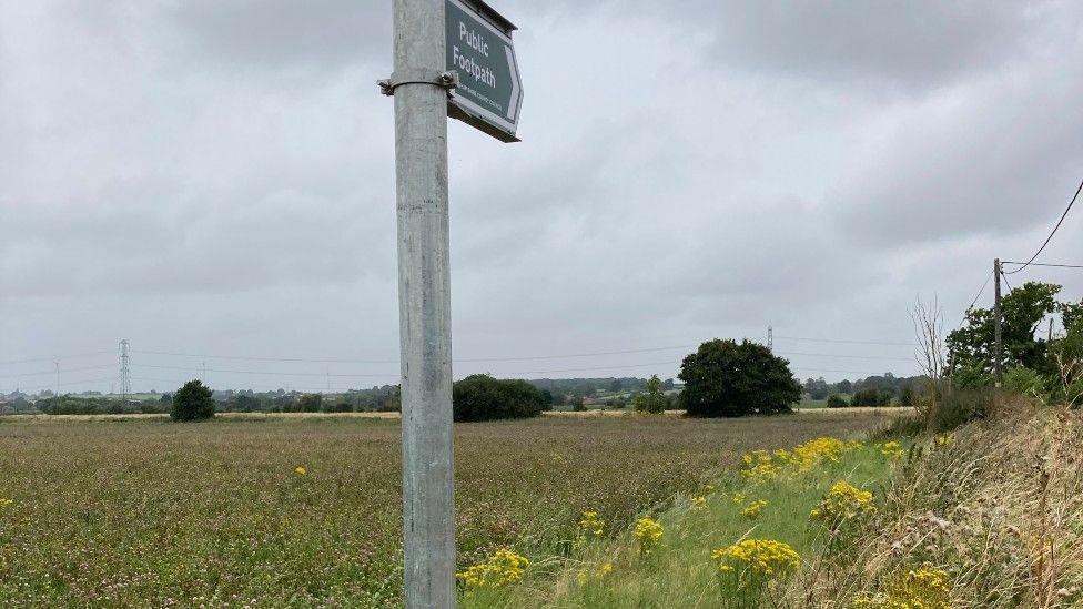 Fields in development area