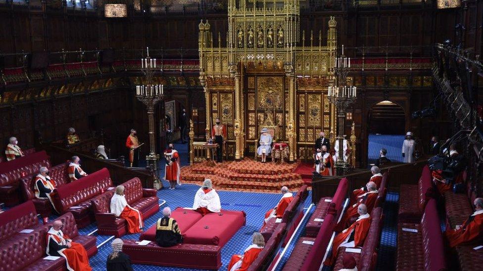 The Queen reads the Queen's Speech