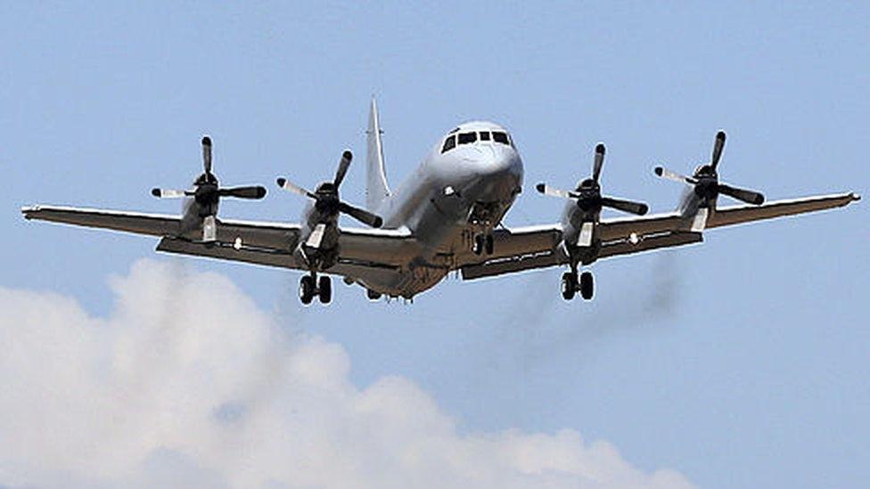 Royal Australian Air Force AP-3C Orion takes off at RAAF Pearce Base