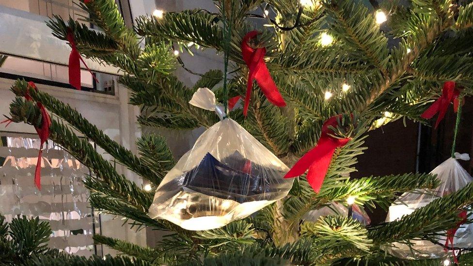 Condom Christmas tree