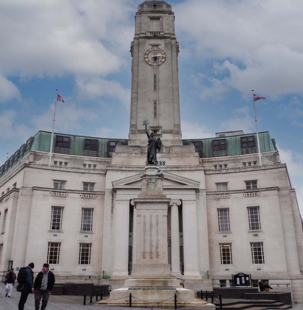 Luton Town Hall, in Luton, Bedfordshire