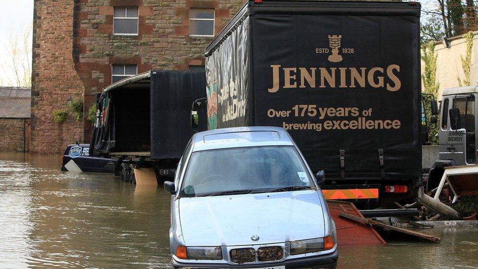 Flooding at the site in 2009