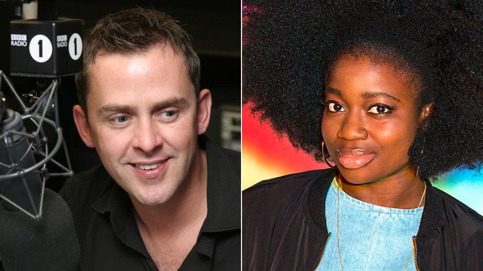 Scott Mills and Clara Amfo