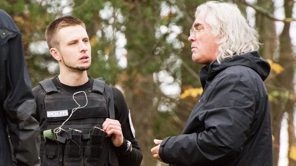 Director Paul Greengrass with actor Anders Danielsen Lie