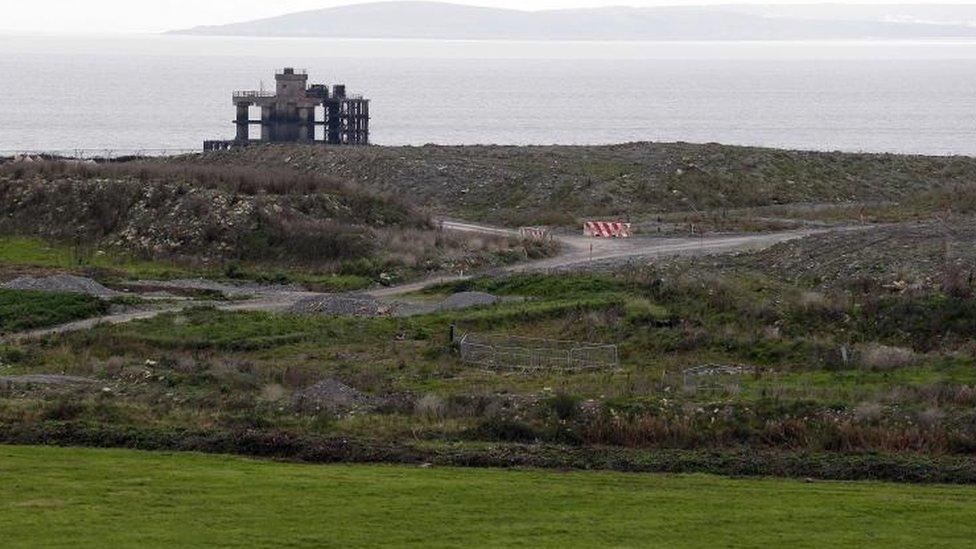 The site of the Hinkley Point C power station