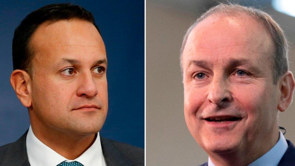 Leo Varadkar and Micheál Martin