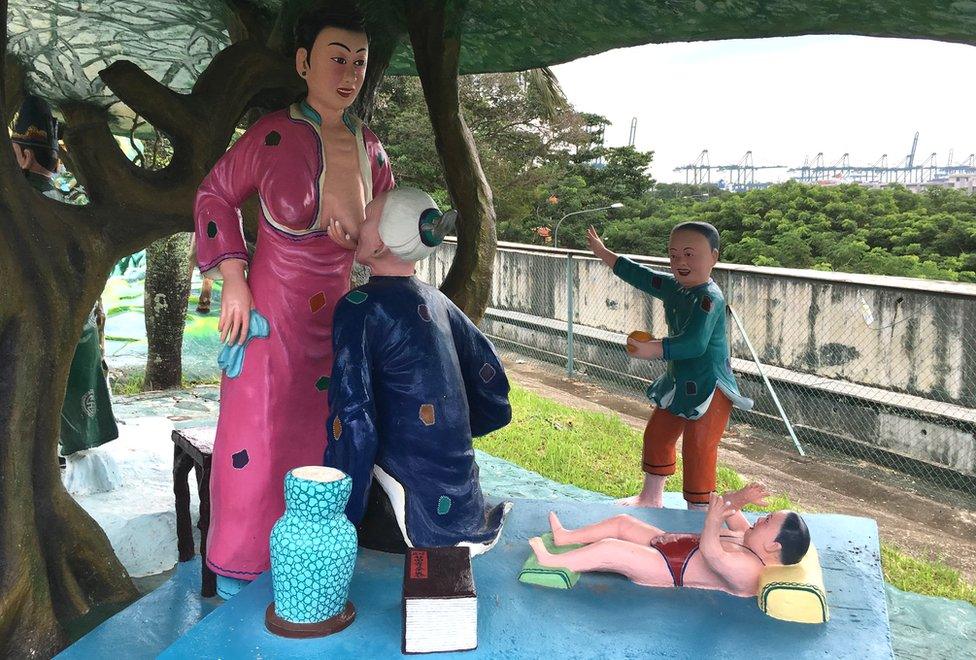 Picture of statues at Singapore's Haw Par Villa