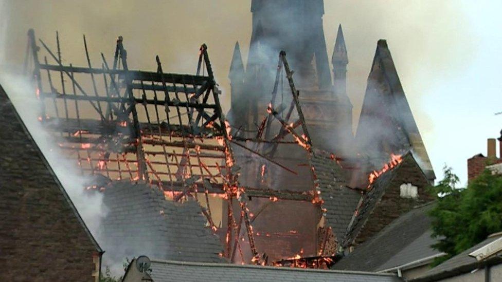 Wreckage of Bethel Community Church