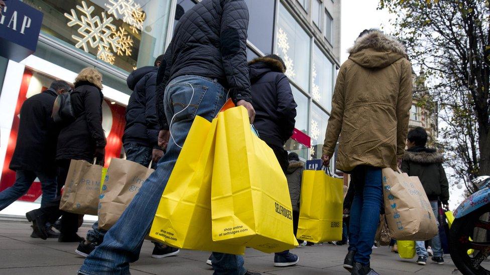 London shoppers