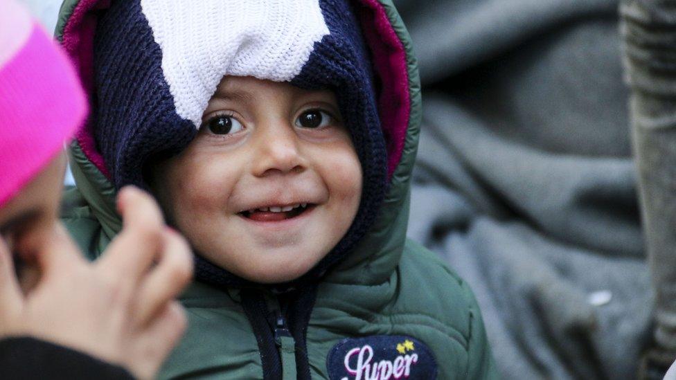 A Syrian boy