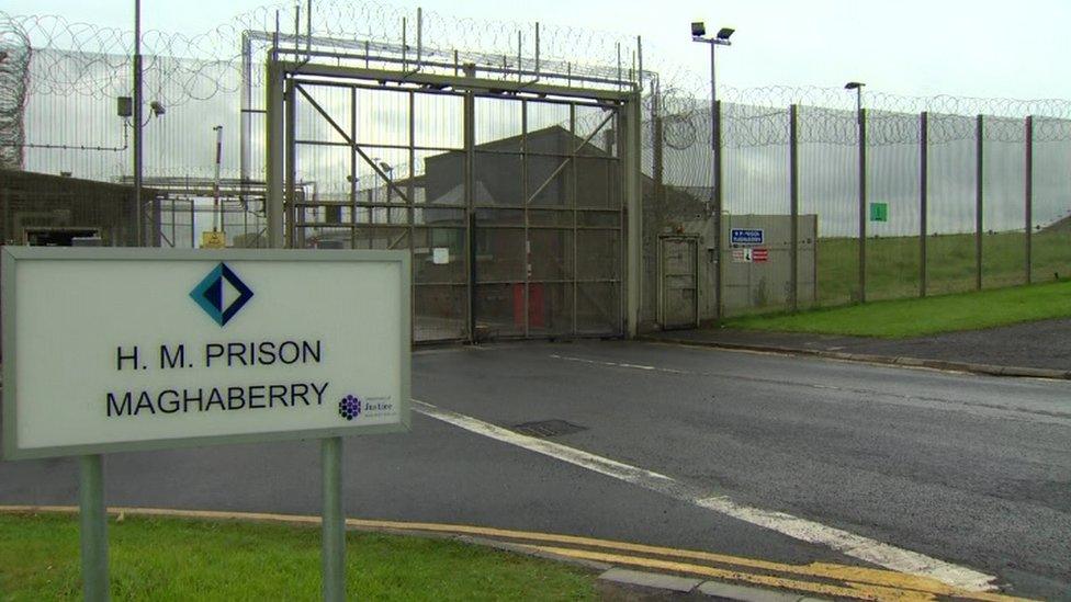 Maghaberry prison sign