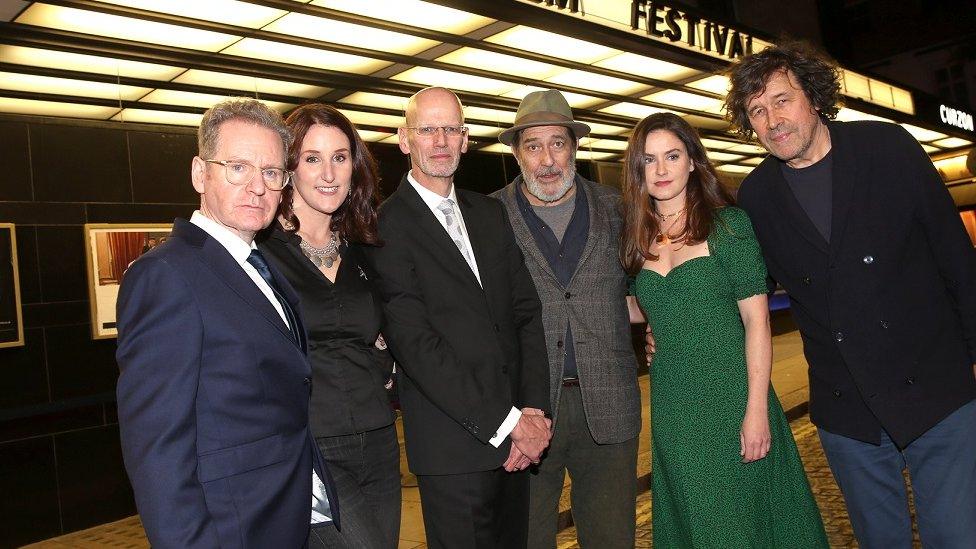 At the premiere of Lost Lives in London