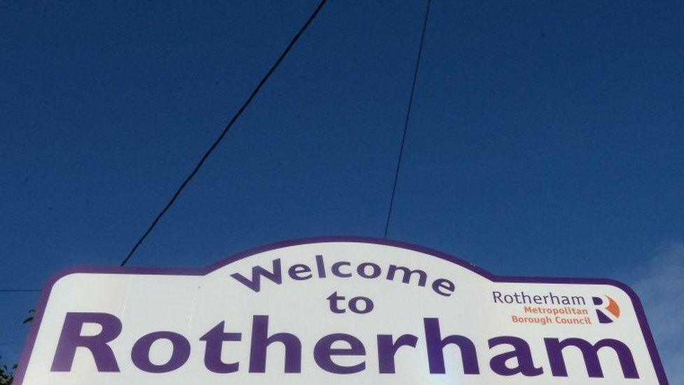 Welcome to Rotherham sign. File photo