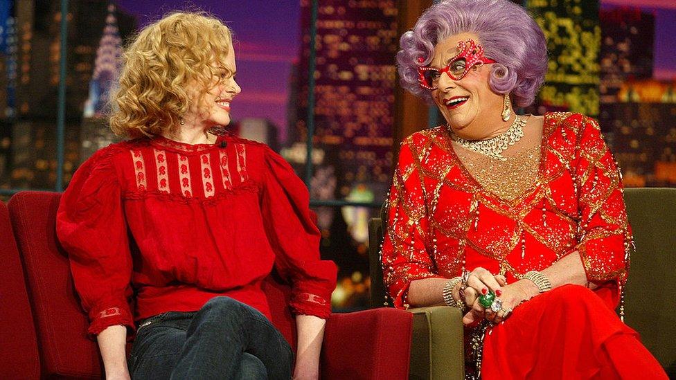 Nicole Kidman and Dame Edna Everage