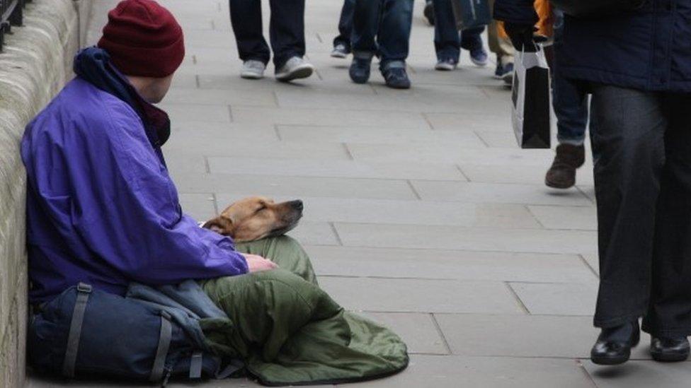 Beggar in London