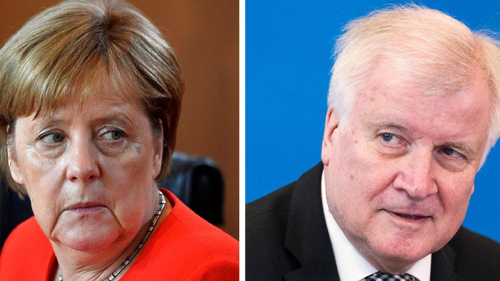 Angela Merkel (left) and Horst Seehofer. Photo: 27 June 2018