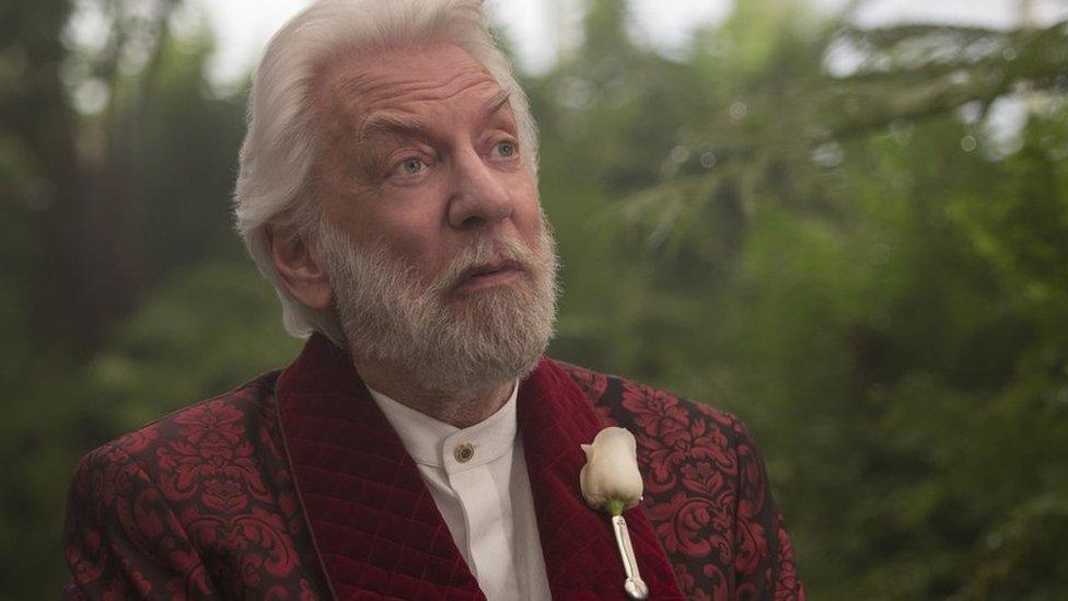 Donald Sutherland as President Snow