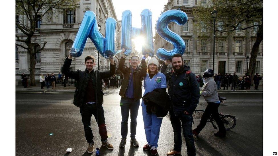 Striking doctors