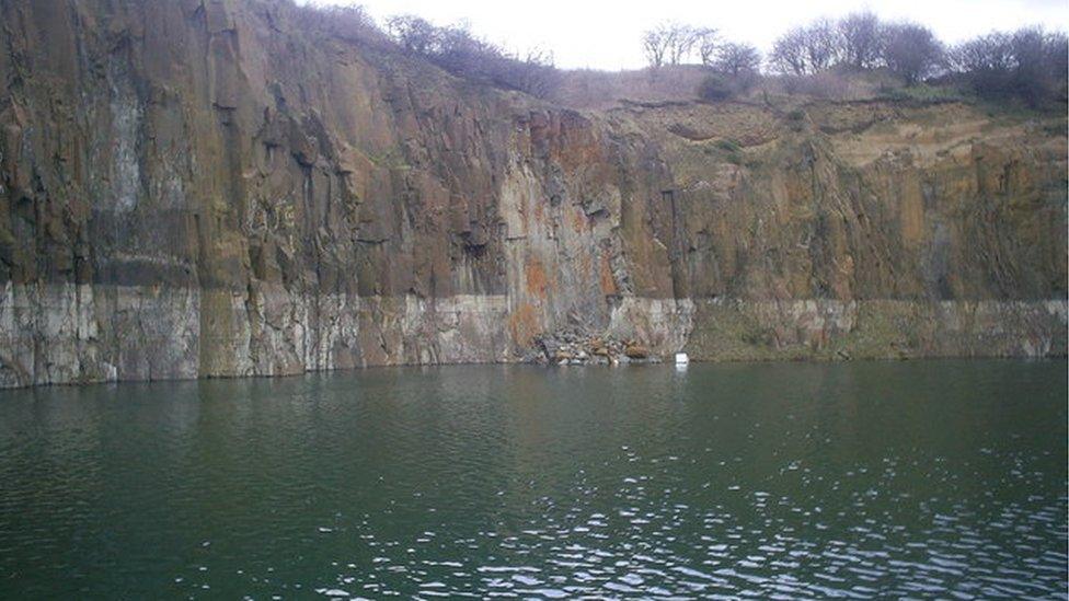 Prestonhill Quarry in Inverkeithing, Fife