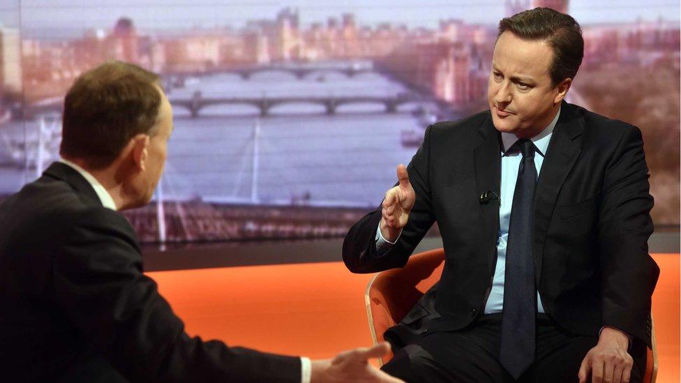 David Cameron and Andrew Marr