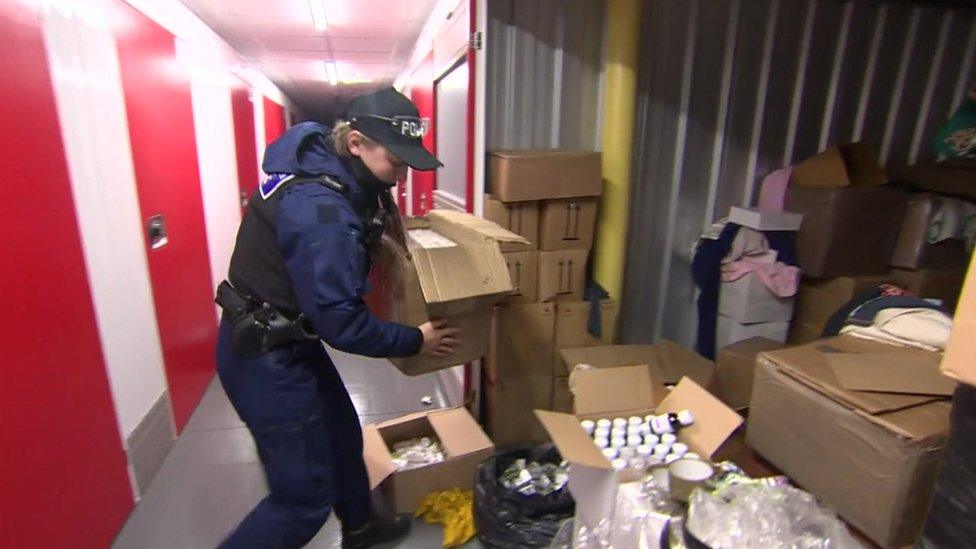 Police raid storage unit for unlicensed drugs