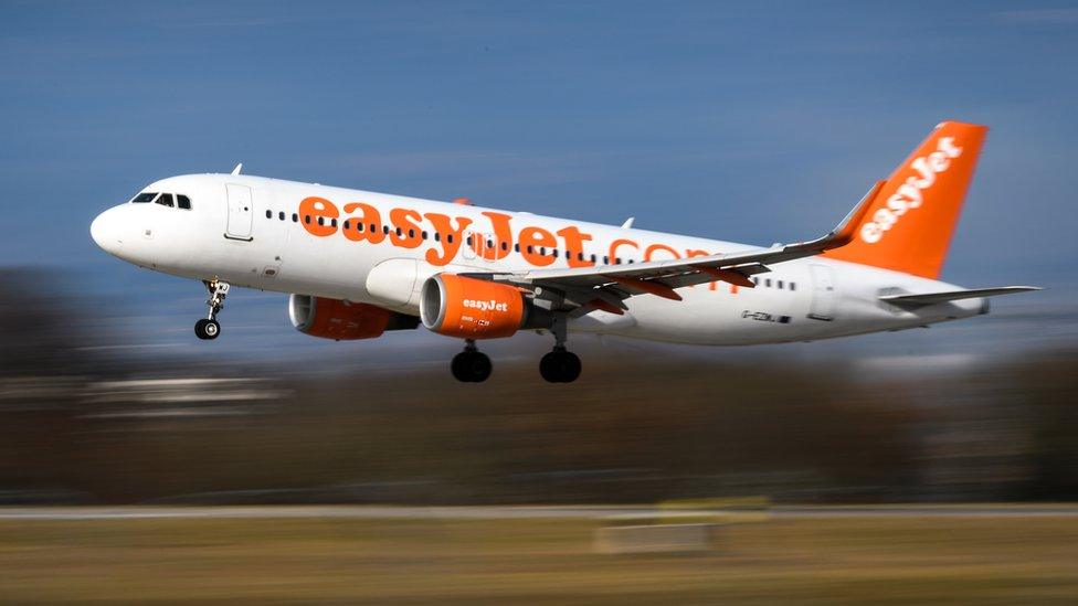 An EasyJet plane