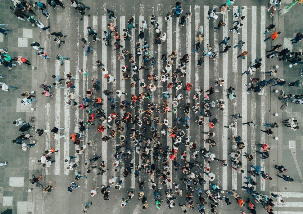 Crossing in Mexico City