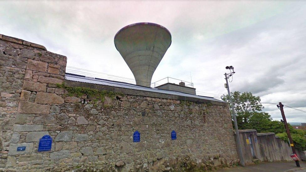 The water tower in Rathfriland