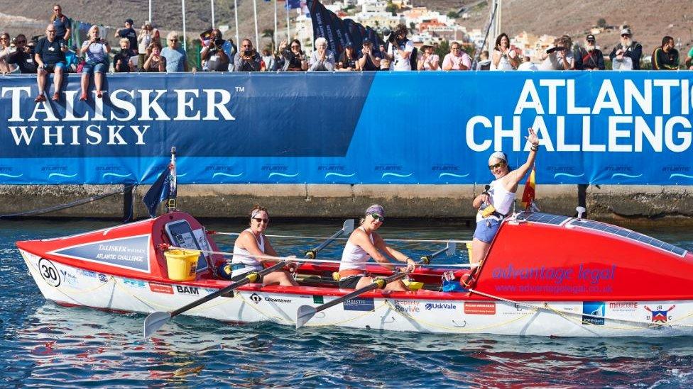 Atlantic Ladies on the start line