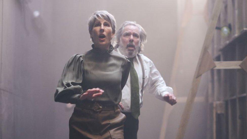 Tamsin Greig and Lloyd Hutchinson in Romeo and Juliet