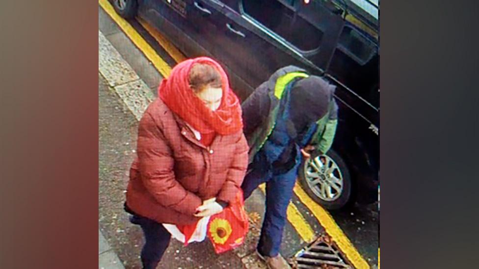 Constance Marten and Mark Gordon near East Ham station