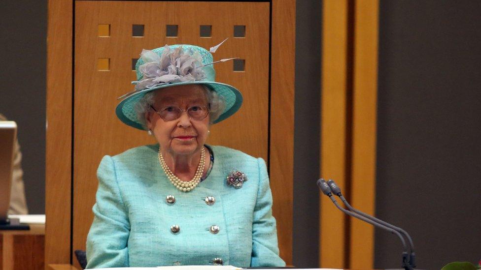 Queen Elizabeth II at the Senedd