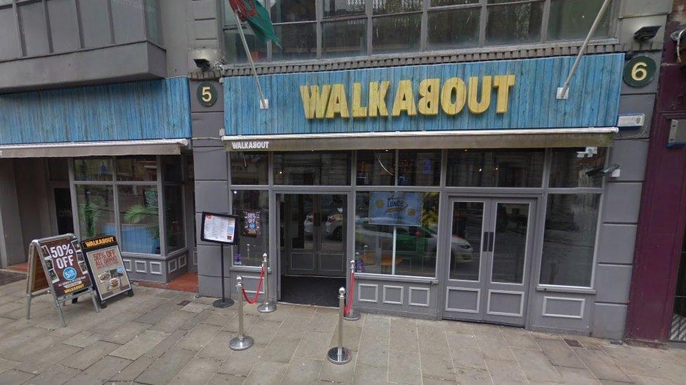 Walkabout bar in Swansea