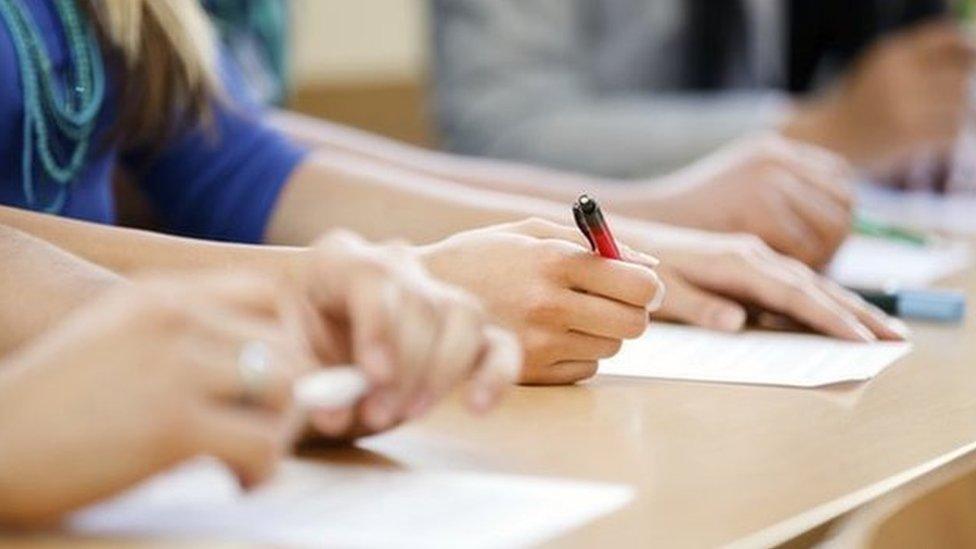 Pupils in classroom