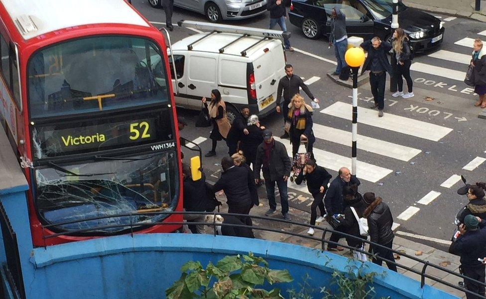 Bus crash in Ladbroke Grove