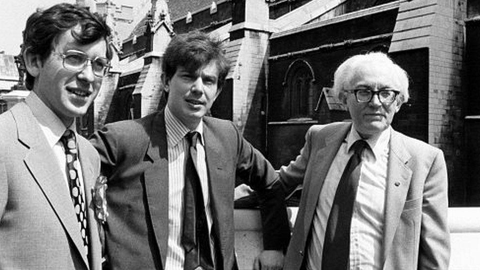 David Nicholas, Tony Blair and Michael Foot