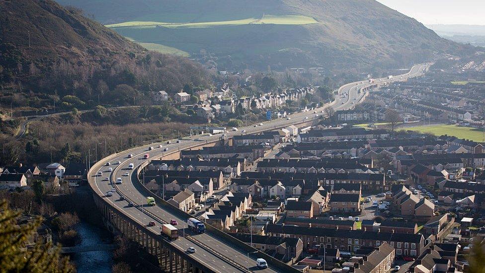 Motorway at Port Talbot