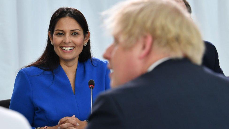 Priti-Patel-Boris-Johnson.