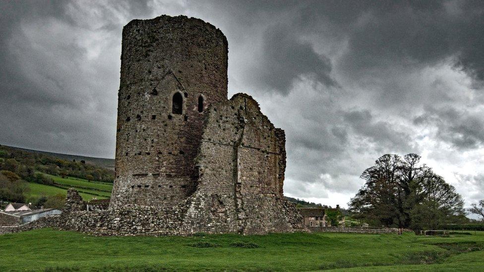 Tretower Castle in Powys