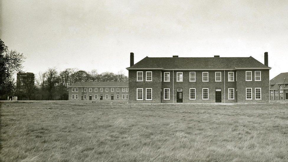 Aston Hall in black and white