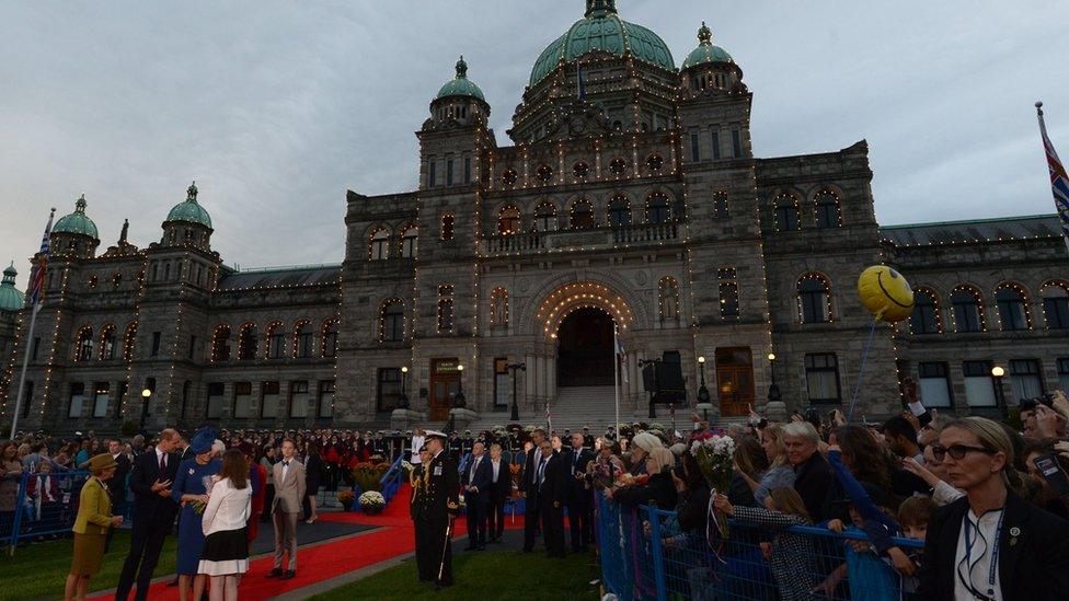 Thousands gathered outside the Legislative Assembly in Victoria