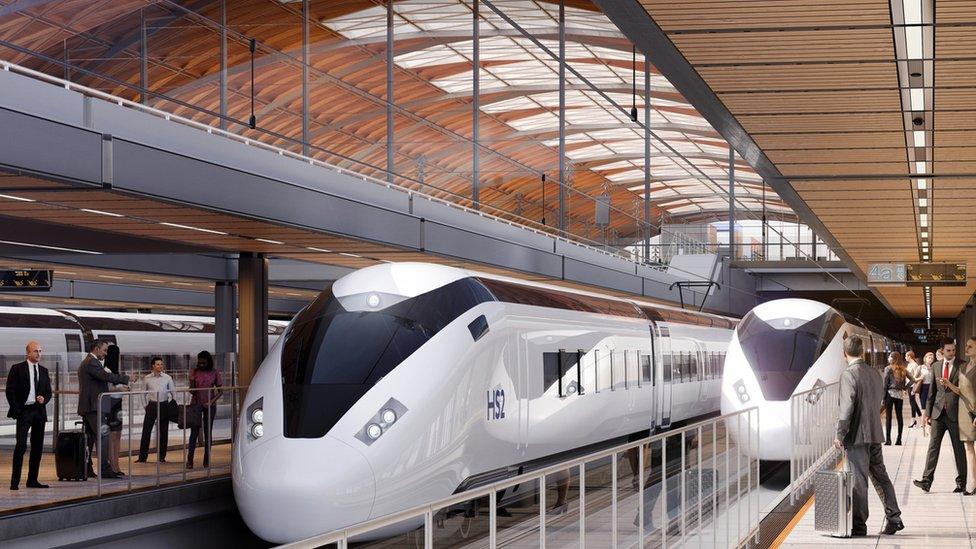 Artist's impression of Birmingham Curzon St HS2 station