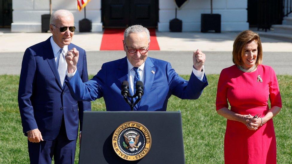 Joe Biden, Chuck Schumer and Nancy Pelosi