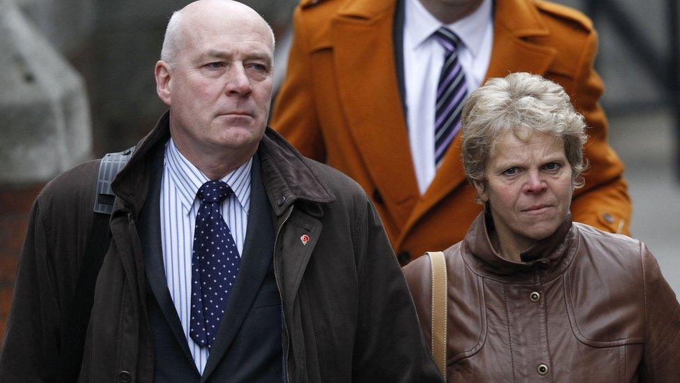 Bob and Sally Dowler arriving at the Leveson inquiry into media standards