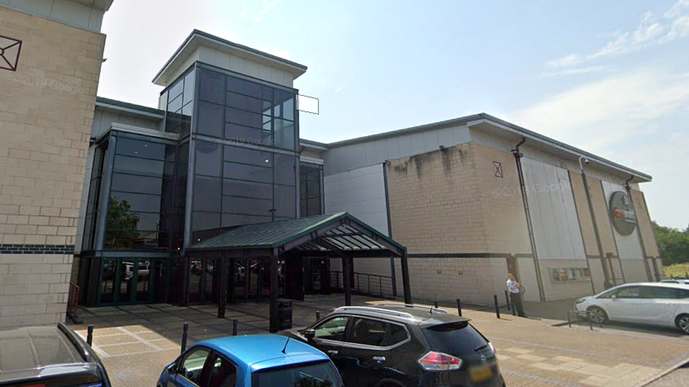 Exterior view of Cineworld Cinema at Hengrove Leisure Park in Bristol